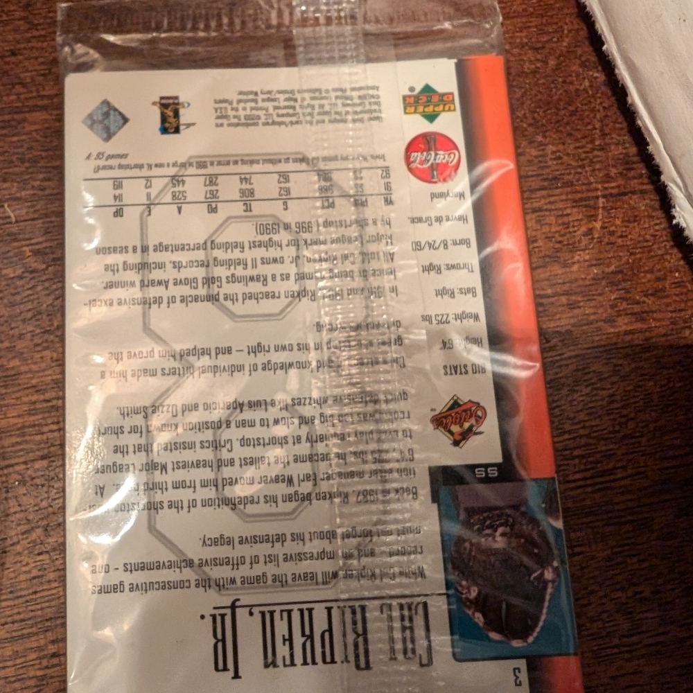 NIB VIntage Cal Ripken Jr Cards - Picture 3 of 5
